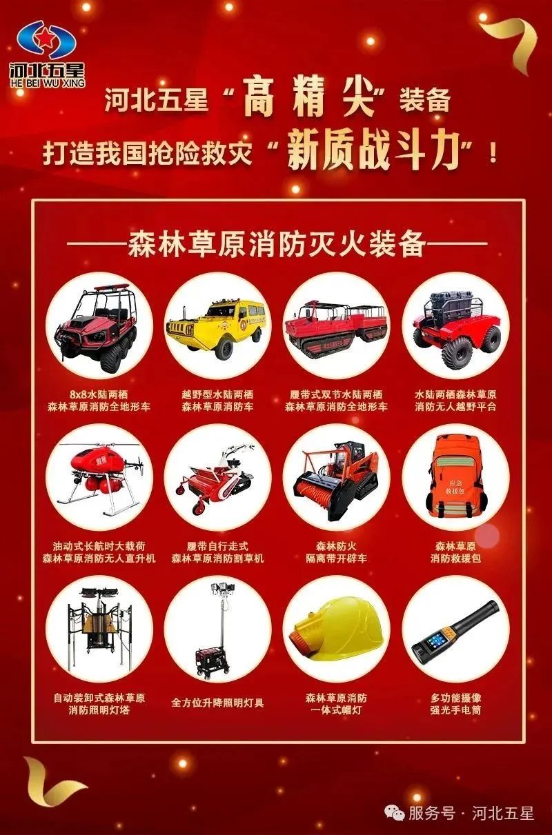 河北五星“高、精、尖”森林草原消防滅火裝備，打造我國搶險(xiǎn)救災(zāi)“新質(zhì)戰(zhàn)斗力”
